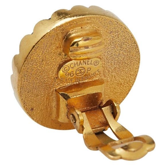 Chanel Coco Mark Round Earrings - Picture 4 of 6